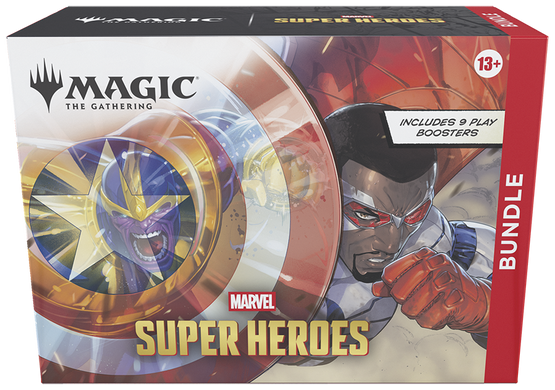 Magic: The Gathering. Бандл (Набір з 9 ігрових бустерів) Marvel Super Heroes