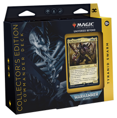 Magic: the Gathering. Колода Командира "Universes Beyond: Warhammer 40K Collector's Edition Tyranid Swarm Commander Deck" (eng)