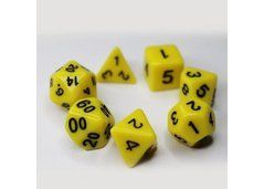 Набор Кубов - Opaque 7 Dice Set - Yellow