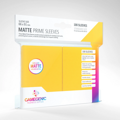 Протектори для карт Gamegenic - Matte Prime Sleeves Yellow (100 шт), Yellow