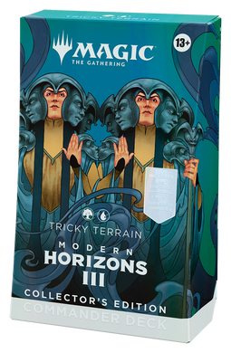 Magic: the Gathering. Коллекционная Командирская Колода Modern Horizons 3 Tricky Terrain Collector's Edition