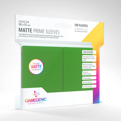 Протектори для карт Gamegenic - Matte Prime Sleeves Green (100 Sleeves), Green