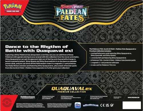 Pokemon TCG Коллекционный Набор Scarlet & Violet Paldean Fates Premium Collection Quaquaval