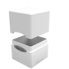 Коробка для карт Ultra Pro Deck Box Satin Cube Arctic White