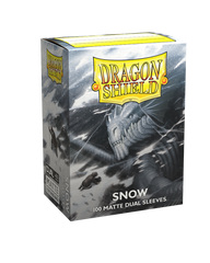Протектори для карт "Dragon Shield Matte Dual Sleeves Snow Nirin" (100 шт), White