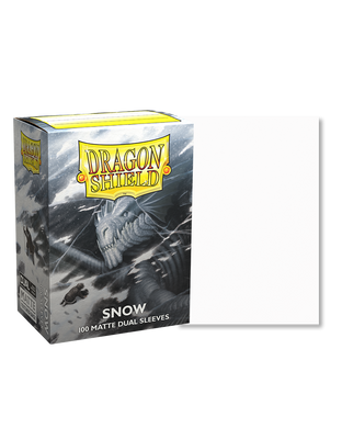 Протекторы для карт "Dragon Shield Matte Dual Sleeves Snow Nirin" (100 шт), White