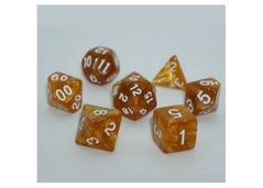 Набір кубиків - Pearl 7 Dice Set - Gold