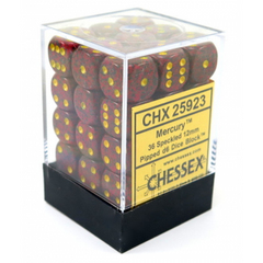 Набір кубиків "12mm d6 Chessex Speckled Mercury CHX25923" (36 шт.)