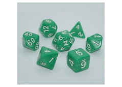 Набір кубиків - Pearl 7 Dice Set - Green
