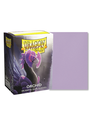 Протекторы для карт "Dragon Shield Matte Dual Sleeves Orchid Emme" (100 шт), Orchid