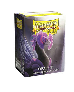 Протекторы для карт "Dragon Shield Matte Dual Sleeves Orchid Emme" (100 шт), Orchid