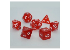 Набір кубиків - Pearl 7 Dice Set - Red