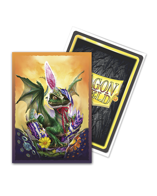 Протекторы для карт Dragon Shield Brushed Art Sleeves - Easter Dragon 2022 (100 шт.), Art