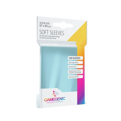 Протекторы для карт Gamegenic Soft Sleeves - Clear (100 Sleeves), Clear