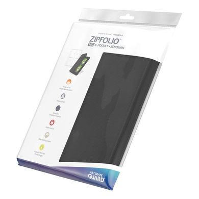 Альбом для карт Ultimate Guard Zipfolio 160 - 8-Pocket XenoSkin Black