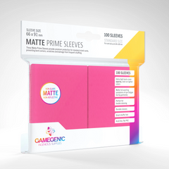 Протекторы для карт Gamegenic Matte Prime Sleeves Pink (100 Sleeves), Pink