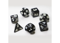 Набір кубиків - Transparent 7 Dice Set - Black