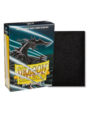 Протекторы для карт Dragon Shield Japanese size Matte Sleeves Jet, Black