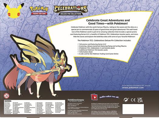 Коллекционный Набор Pokémon TCG Celebrations: Deluxe Pin Collection (en)
