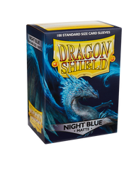 Протекторы для карт Dragon Shield Standard Matte Sleeves - Night Blue (100 шт.), Blue