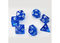 Набір кубиків - Transparent 7 Dice Set - Blue