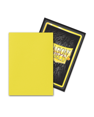Протектори для карт Dragon Shield Japanese size Dual Matte Sleeves Lightning, Yellow