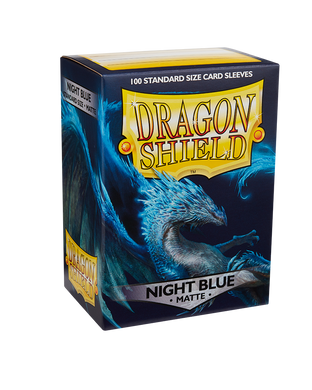 Протектори для карт Dragon Shield Standard Matte Sleeves - Night Blue (100 шт.), Blue
