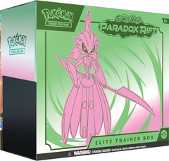 Pokemon TCG Набір Бустерів Paradox Rift Elite Trainter Box Green-Pink Iron Bundle