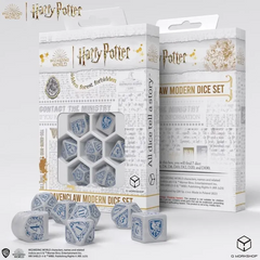 Набор кубов Harry Potter.  Ravenclaw Modern Dice Set - White