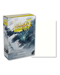 Протекторы для карт Dragon Shield Japanese size Dual Matte Sleeves Snow, White