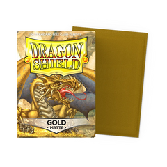 Протектори для карт "Dragon Shield Standard Matte Sleeves - Matte Gold" (100 шт.), Gold