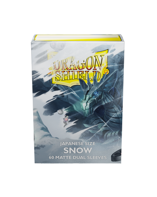 Протектори для карт Dragon Shield Japanese size Dual Matte Sleeves Snow, White