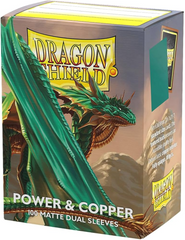 Протекторы для карт Dragon Shield Matte Dual - Power & Copper (100 шт), Green