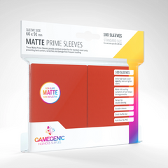 Протекторы для карточек Gamegenic Matte Prime Sleeves Red (100 Sleeves), Red