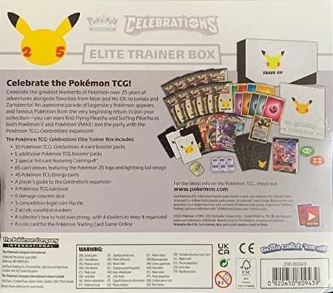 Коллекционный Набор Pokémon TCG Celebrations: Elite Trainer Box