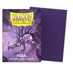 Протекторы для карточек Dragon Shield Dual Matte Sleeves - Soul (100 Sleeves), Purple