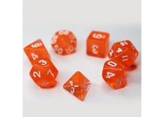 Набір кубиків - Transparent 7 Dice Set - Orange