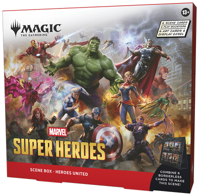 Magic: The Gathering. Набор Scene Box Marvel Super Heroes - Heroes United