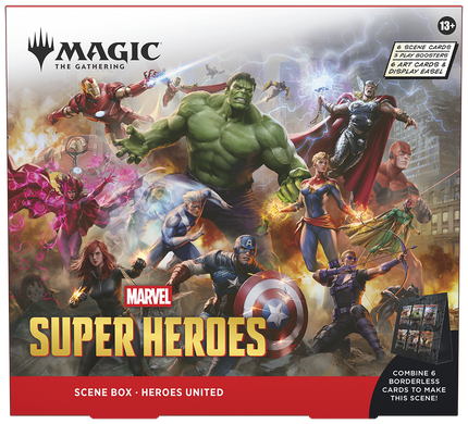 Magic: The Gathering. Набор Scene Box Marvel Super Heroes - Heroes United