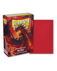 Протекторы для карт Dragon Shield Japanese size Matte Sleeves Ruby, Red