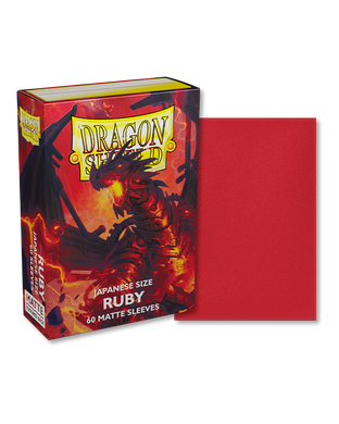 Протектори для карт Dragon Shield Japanese size Matte Sleeves Ruby, Red