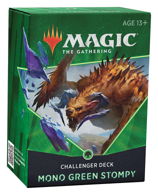 Magic: The Gathering. Готова колода "Challenger Deck 2021 MONO-GREEN STOMPY" (en)