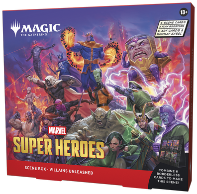 Magic: The Gathering. Набор Scene Box Marvel Super Heroes - Villains Unleashed