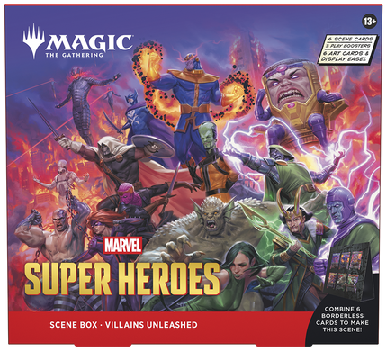 Magic: The Gathering. Набор Scene Box Marvel Super Heroes - Villains Unleashed