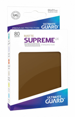 Протекторы для карт Ultimate Guard Supreme UX Sleeves Standard Size Matte Brown (80шт), Brown