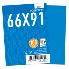 Протектори для карт "Games 7 Days 66 х 91 мм, MTG Blue (PREMIUM)" (100 шт.), Blue