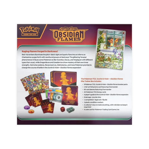 Pokemon TCG Набор бустеров Obsidian Flames Elite Trainer Box