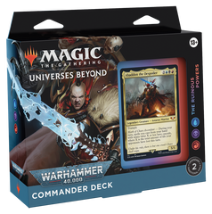 Magic: the Gathering. Колода Командиру "Universes Beyond: Warhammer 40K The Ruinous Powers Commander Deck" (eng)