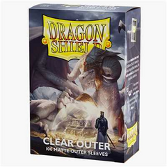 Протекторы для карт "Dragon Shield Standard size Outer Sleeves - Matte Clear", Clear