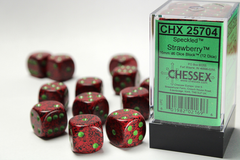 Набор Кубиков Chessex Speckled 16mm d6 with pips Dice Blocks (12 Dice) - Strawberry